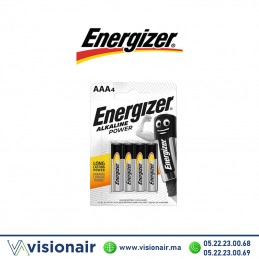 Pile ENERGIZER ALKALINE POWER AAA2 LR03 1,5V alcaline - VISIONAIR Maroc