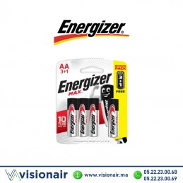 Pile Energizer Max AAA3+1 LR03 1,5V alcaline Casablanca Maroc