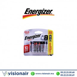 Pile ENERGIZER MAX AAA8+4 LR03 1,5V alcaline - VISIONAIR Maroc
