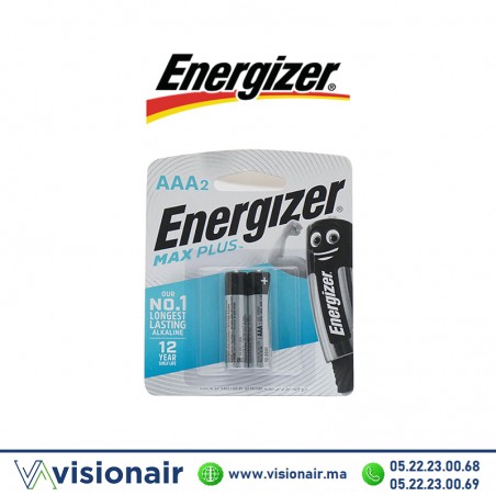 Pile Energizer MAX Plus AAA2 LR03 1,5V alcaline Casablanca Maroc
