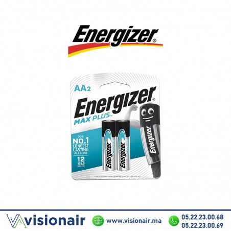 Pile Energizer MAX Plus AA2 LR06 1,5V alcaline Casablanca Maroc