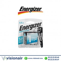 Pile Energizer MAX Plus AA4 LR06 1,5V alcaline - VISIONAIR Maroc