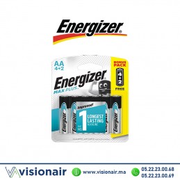 Pile Energizer MAX Plus A4+2 LR06 1,5V alcaline Casablanca Maroc