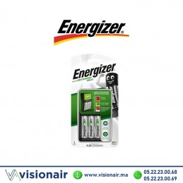 Chargeur de piles Energizer + 4 Piles rechargeable AA HR06 2000mAH Casablanca Maroc