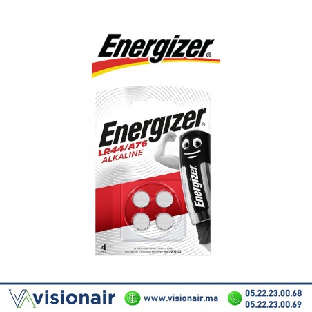 Pile Energizer LR44 / A76 / V13GA / AG13 1,5V alcaline Casablanca Maroc