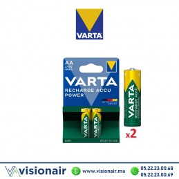Varta rechargeable 2 Piles AA2 - 2100mAh Casablanca Maroc