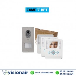 KIT vidéophone BPT Lithos + 3 moniteurs Perla blanc Casablanca Maroc