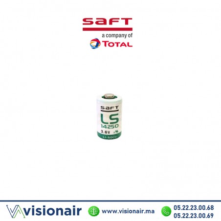 Pile lithium 3,6V SAFT LS14250 1/2AA 1200mAh Casablanca Maroc