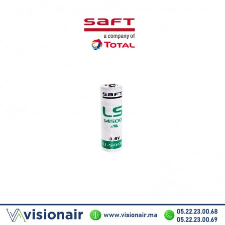 Pile lithium 3,6V SAFT LS14500 AA 2600mAh Casablanca Maroc