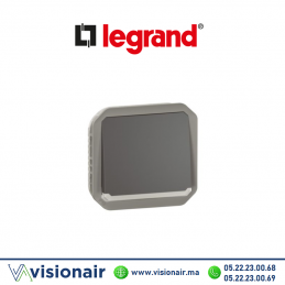 Poussoir lumineux avec voyant étanche Legrand Plexo anthracite 069813L Casablanca Maroc