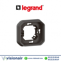 Support encastré 1 poste Legrand Plexo anthracite 069606L Casablanca Maroc
