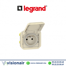 Prise 2P+T étanche Legrand Plexo sable 069828L Casablanca Maroc