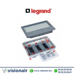 Kit Boîte de sol LEGRAND 12 modules + couvercle (vide) 088009 Casablanca Maroc