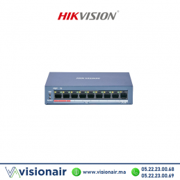 Switch HIKVISION 8 ports POE 10/100 Mbps DS-3E0109P-E/M(B) Casablanca Maroc