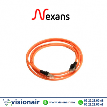 Cordon de brassage NEXANS CAT6A 3m orange N10G.P1B030OK Casablanca Maroc