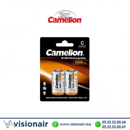 Pile rechargeable CAMELION C2 2500mAh - VISIONAIR Maroc
