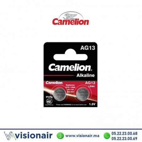 Pile CAMELION AG13 / LR44 / A76 / V13GA 1,5V alcaline Casablanca Maroc