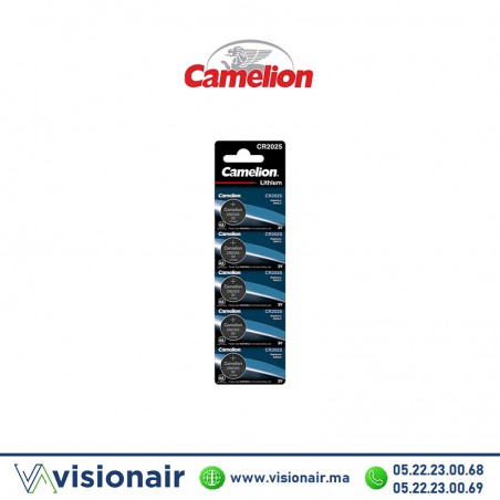 Pile bouton CAMELION CR2032 3V lithium (Bl 5) Casablanca Maroc