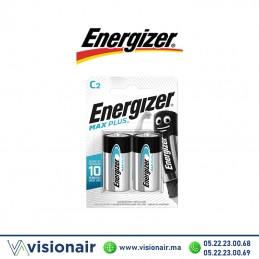 Pile Energizer MAX Plus 2 PILES C2 LR14 alcaline Casablanca Maroc