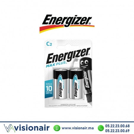 Pile Energizer MAX Plus 2 PILES C2 LR14 alcaline Casablanca Maroc