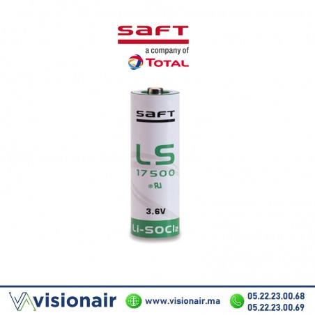 Pile lithium 3,6V SAFT LS17500 A 3,6Ah Casablanca Maro
