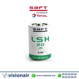Pile lithium 3,6V SAFT LSH20 D 13Ah Casablanca Maroc