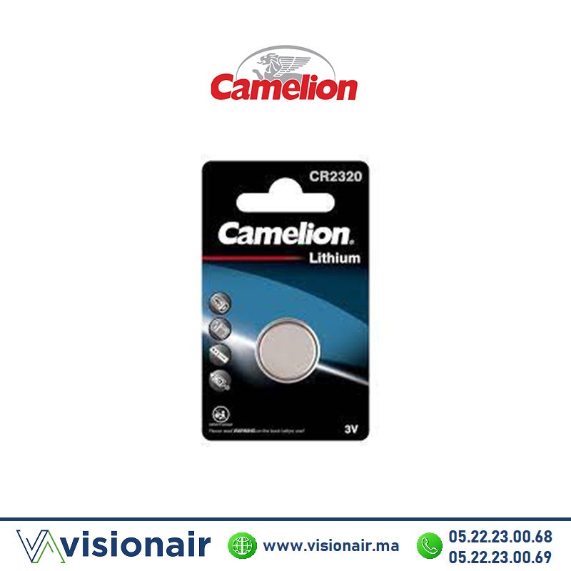Pile bouton CAMELION CR2320 3V lithium Casablanca Maroc