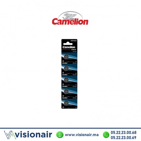 Pile bouton CAMELION CR1632 3V lithium (Bl 5) Casablanca Maroc