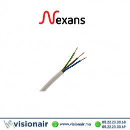 Câble souple NEXANS 3x2,5mm² U500 SV1V (H05VV-F) Casablanca Maroc