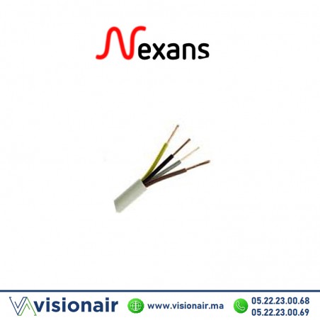 Câble souple NEXANS 4x1mm² U500 SV1V (H05VV-F) Casablanca Maroc