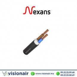 Câble souple NEXANS 2x1,5mm² U1000 RV-K Casablanca Maroc