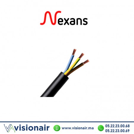 Câble souple NEXANS 3x4mm² U1000 RV-K Casablanca Maroc
