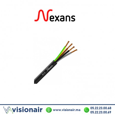 Câble souple NEXANS 4x50mm² U1000 RV-K Casablanca Maroc