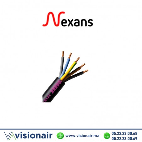 Câble Rigide R2V NEXANS 5x10mm² U1000 Casablanca Maroc