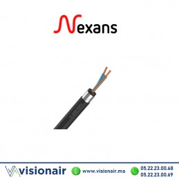 Câble armé RVFV cuivre NEXANS 2x1,5mm² U1000 Casablanca Maroc