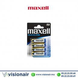 Pile MAXELL AA4 LR06 1,5V ALCALINE Casablanca Maroc