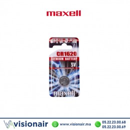 Pile bouton MAXELL CR1620 3V lithium Casablanca Maroc