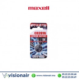 Pile bouton MAXELL CR2016 3V lithium - VISIONAIR Maroc