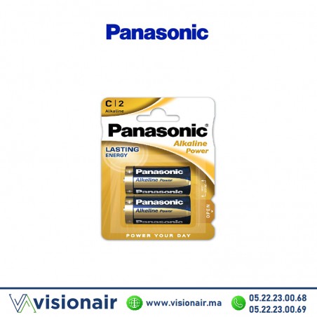 Pile Panasonic  Power C2 LR14 1,5V alcaline Casablanca Maroc