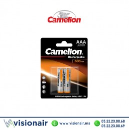 Camelion Rechargeable 2 PILES AAA2 - 600mAH  Casablanca Maroc