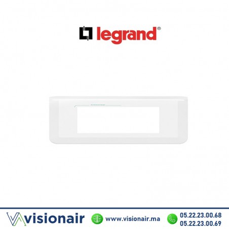 Plaque Mosaic  Legrand 4M hor blanc antimicrobien 078724L  Casablanca Maroc