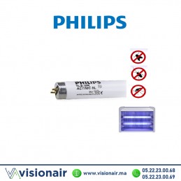 Tube UV T8 tue-insectes Philips Actinic BL 18W 60cm Casablanca Maroc