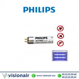 Tube UV tue-insectes Philips Actinic BL 6W 22,5cm Casablanca Maroc