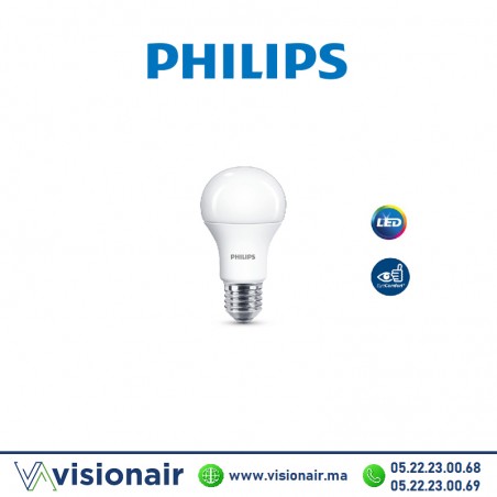Ampoule LED Philips Essential 9W E27 6500°K Casablanca Maroc
