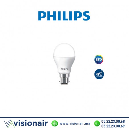 Ampoule LED Philips Essential 9W B22 3000°K - VISIONAIR Maroc