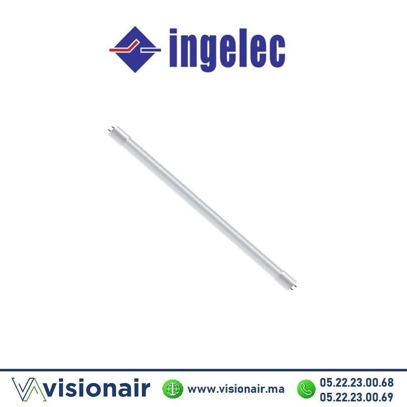 Tube LED Ingelec 9W 60cm 6500°K bipolaire Casablanca Maroc