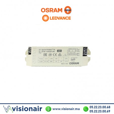 Ballast électronique 1x36W Osram QUICKTRONIC QTZ8 Casablanca Maroc