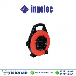 Enrouleur domestique INGELEC 4 prises 2P+T 10m Casablanca Maroc
