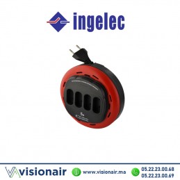 Enrouleur INGELEC domestique 4 prises 2P 5m Casablanca Maroc