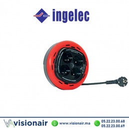 Enrouleur domestique INGELEC 4 prises 2P+T 5m Casablanca Maroc